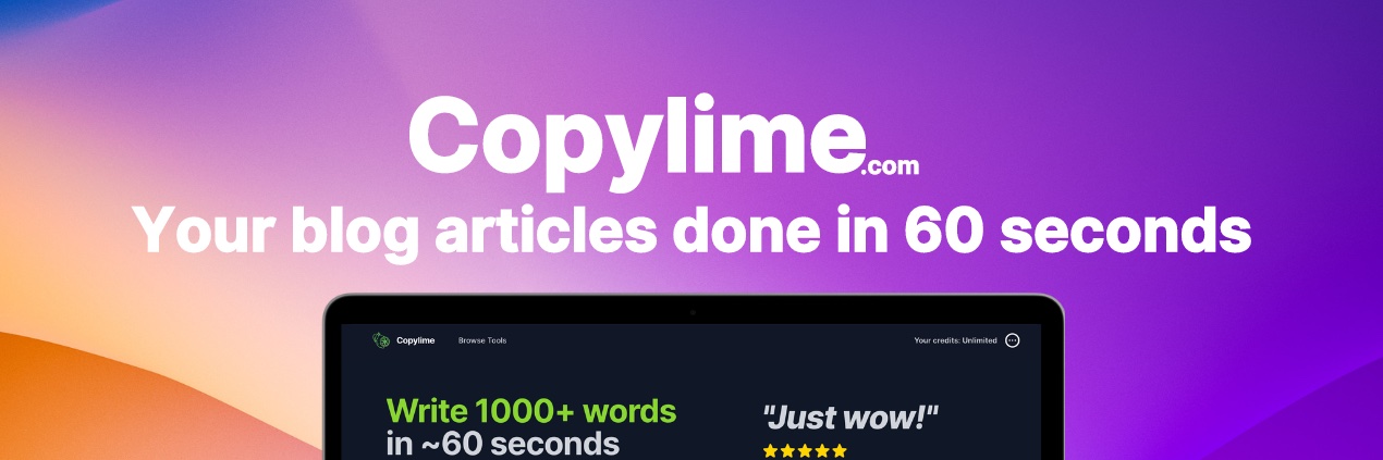 Copylime.com banner