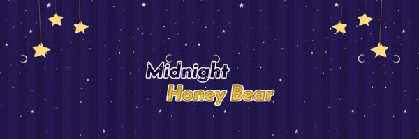 Midnight Honey Bear | PNGTuber Profile Banner