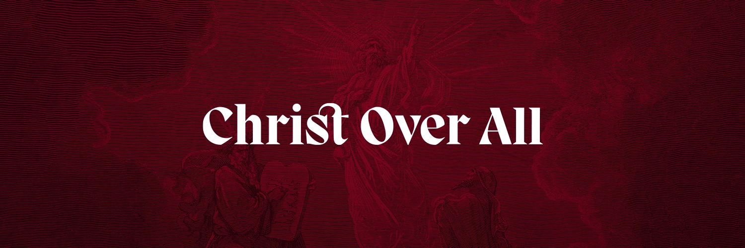 Christ Over All's banner