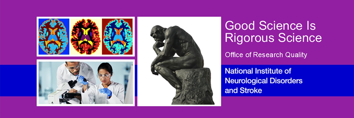 NINDS Office of Research Quality's banner