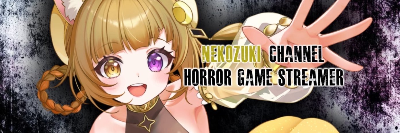 ねこづき🐈🌙大阪弁ツッコミホラゲー専門Vtuber banner