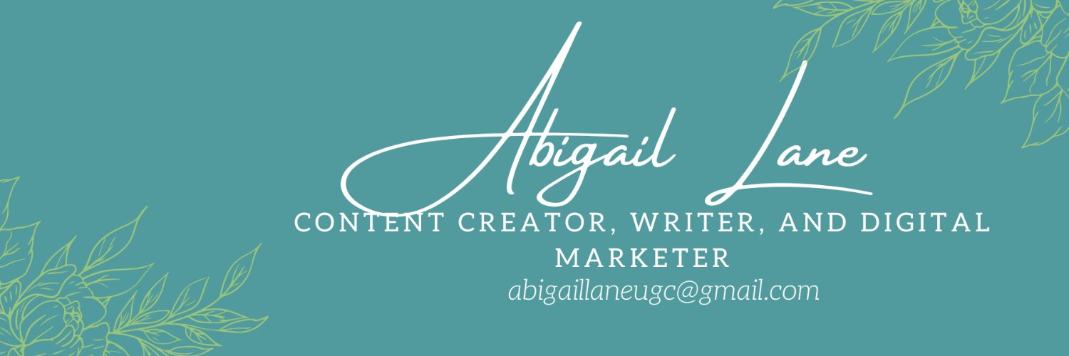 Abigail Lane I UGC Creator banner