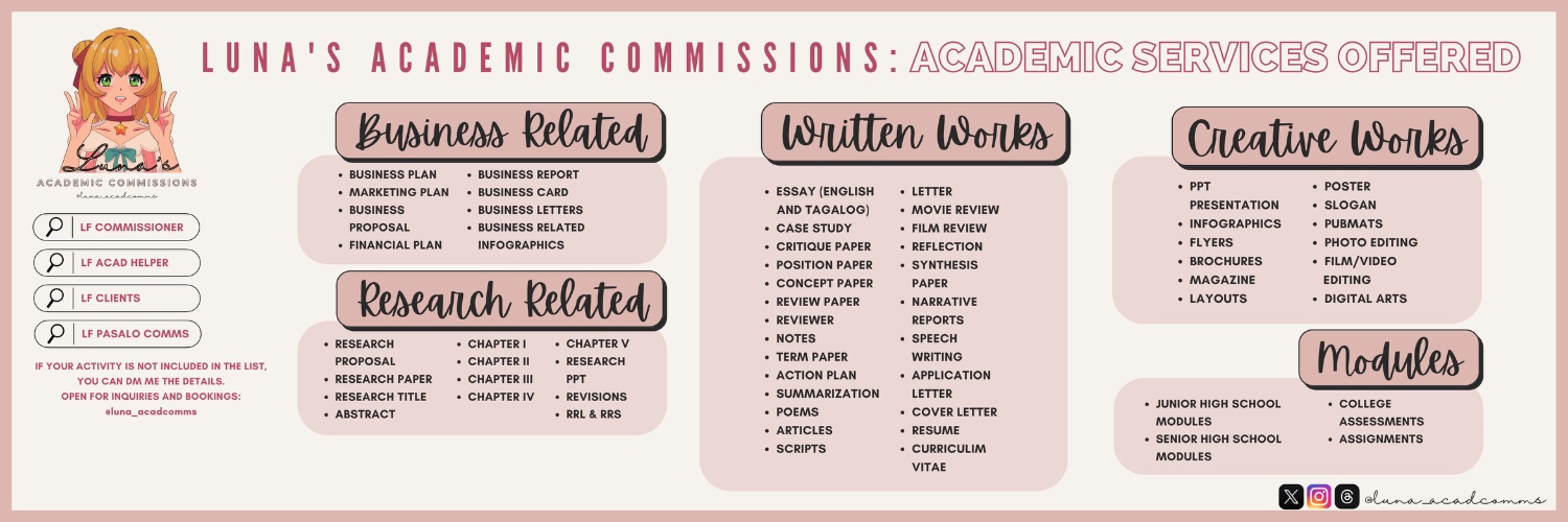 ONLINE 🟢 | Luna's Academic Commission banner