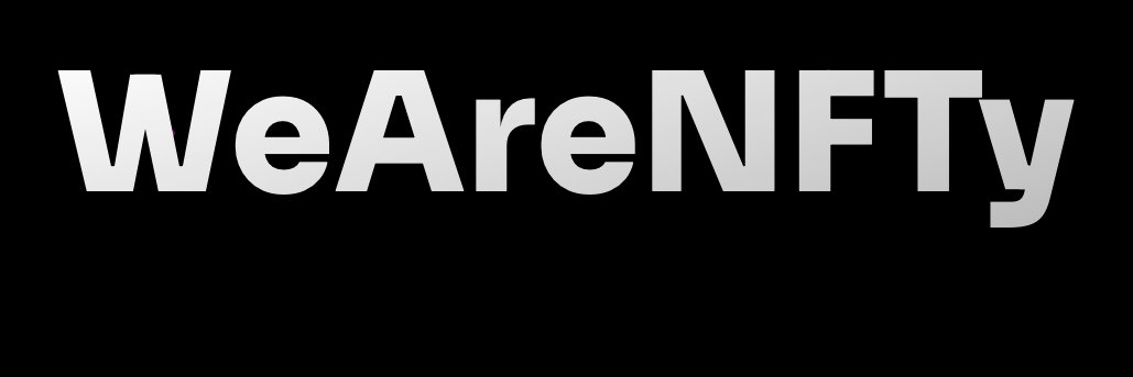 WeAreNFTy banner