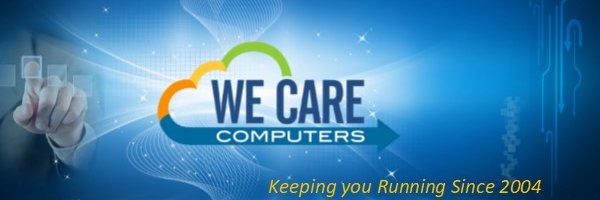 We Care Computers banner