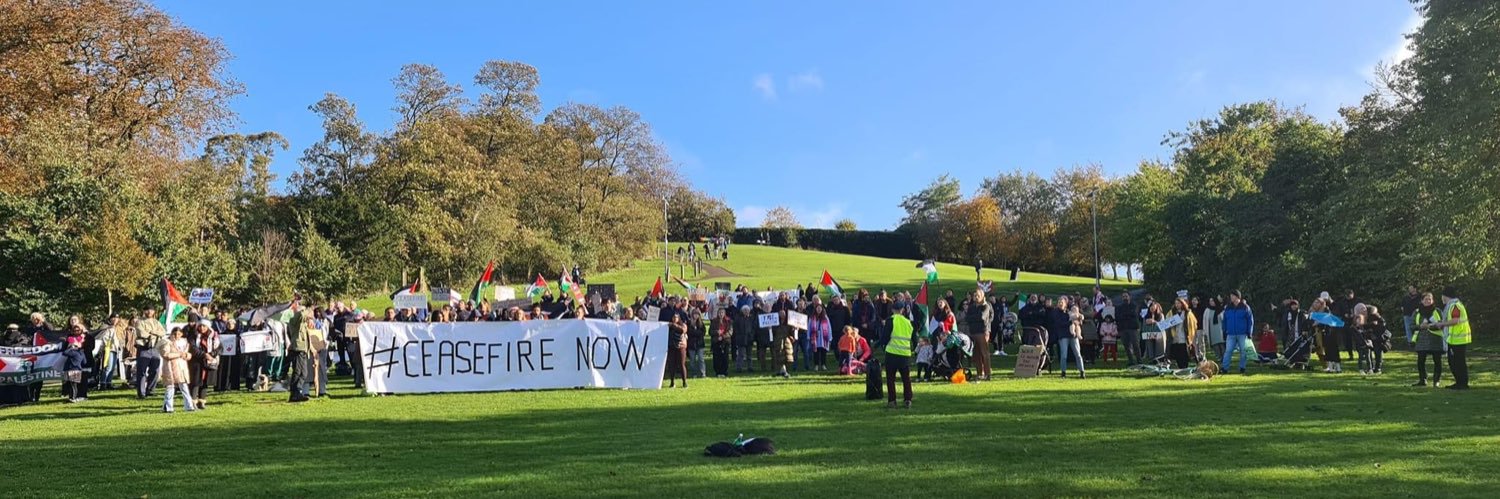 North Herts Palestine Solidarity Campaign's banner