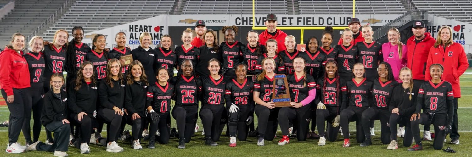 Red Devil Flag Football banner