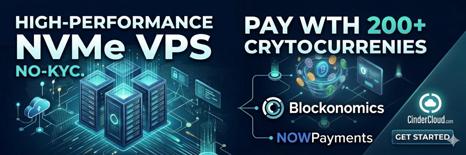 CinderCloud | VPS, VDC & Crypto Hosting banner