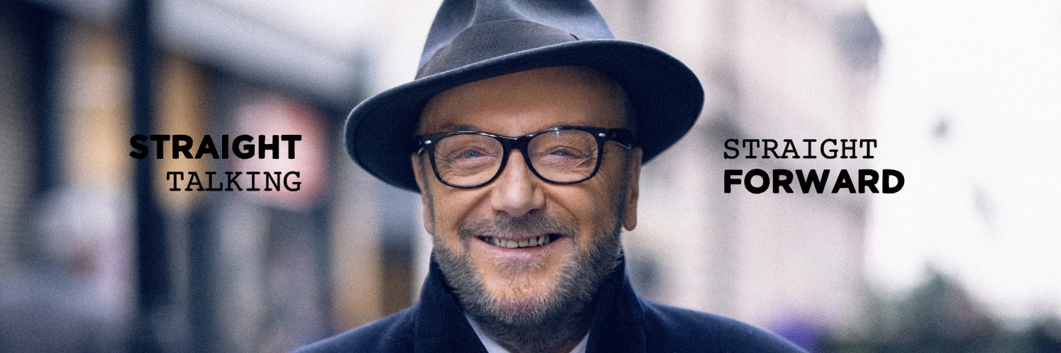 George Galloway's banner