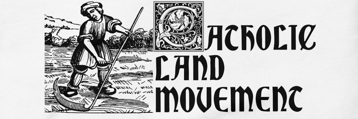 Catholic Land Movement's banner
