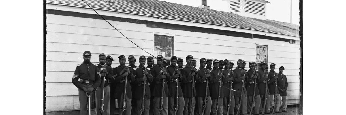 Centennial Black American banner
