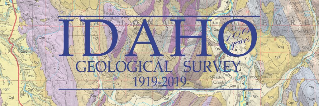 Idaho Geological Survey banner