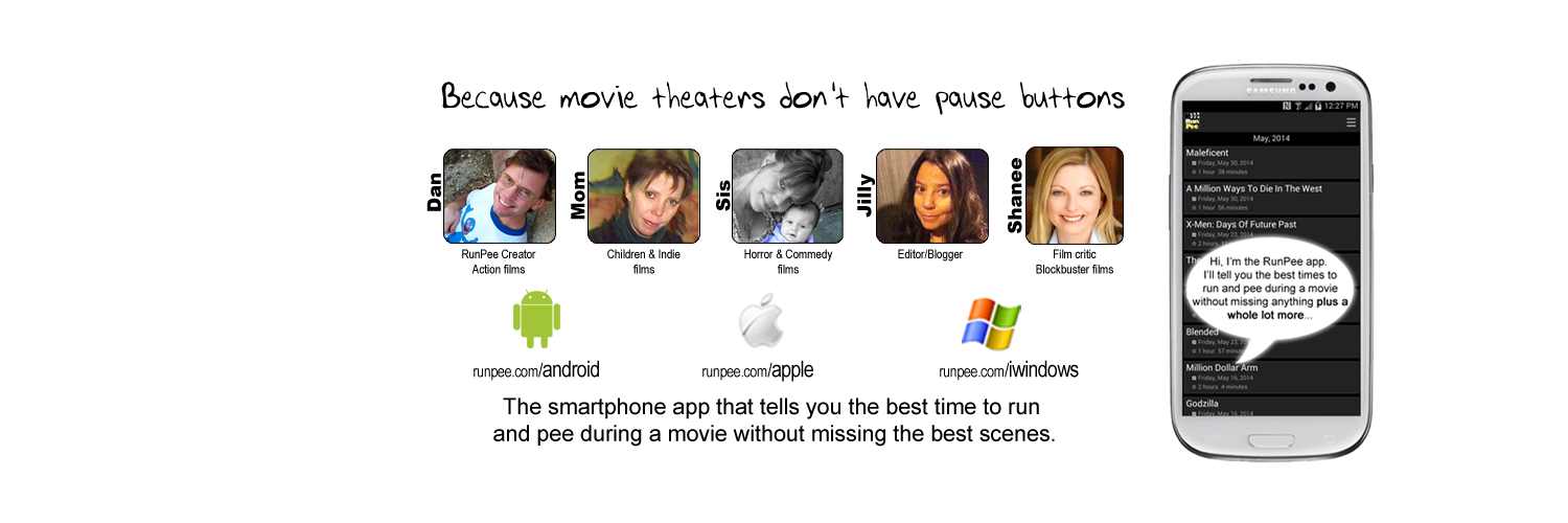 RunPee (movie app/film hub) banner