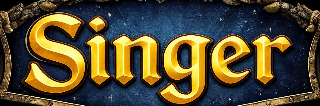 Singer banner