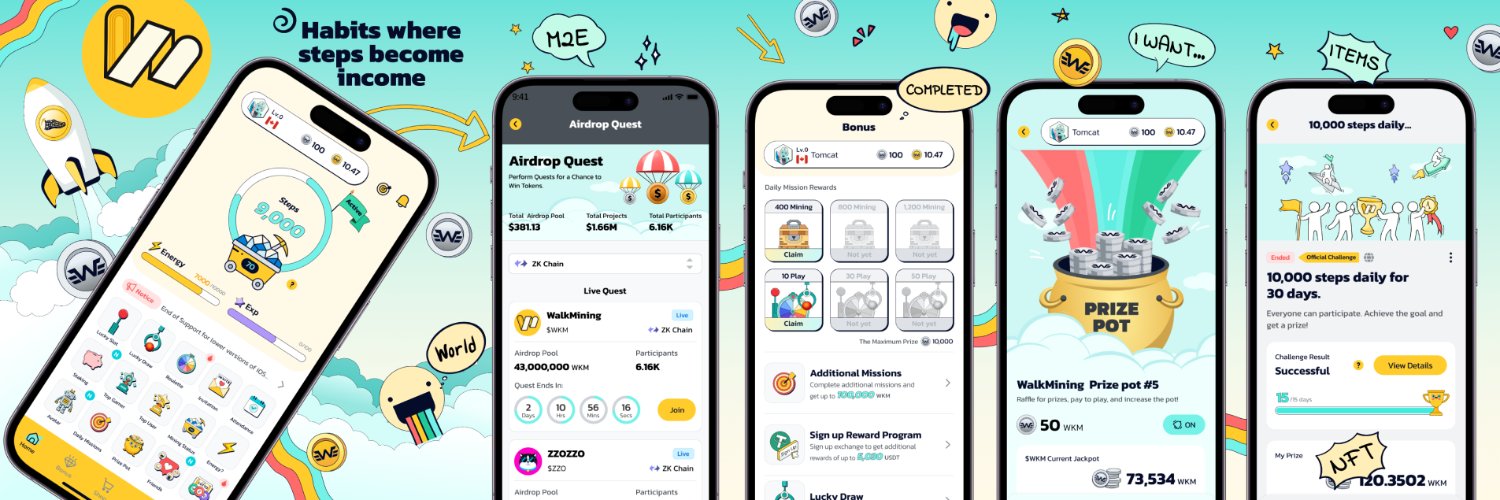 WalkMining 🏃🏻‍♀️ banner