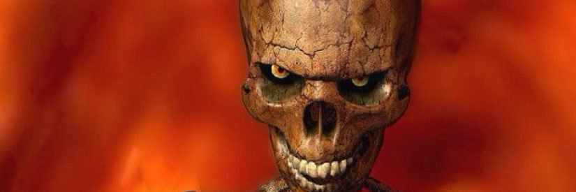 evil ass fucking skeleton banner
