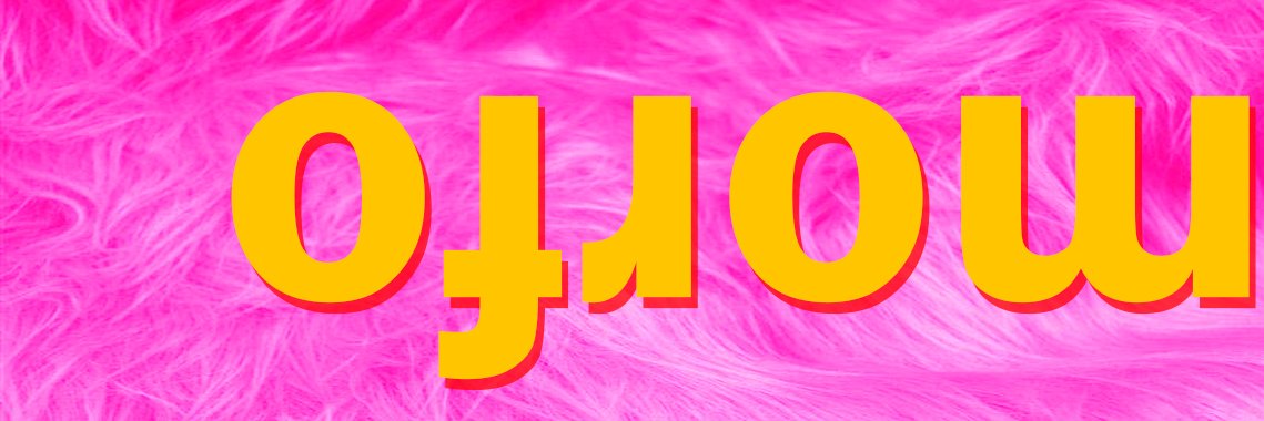 o ɟ ɹ o ɯ banner