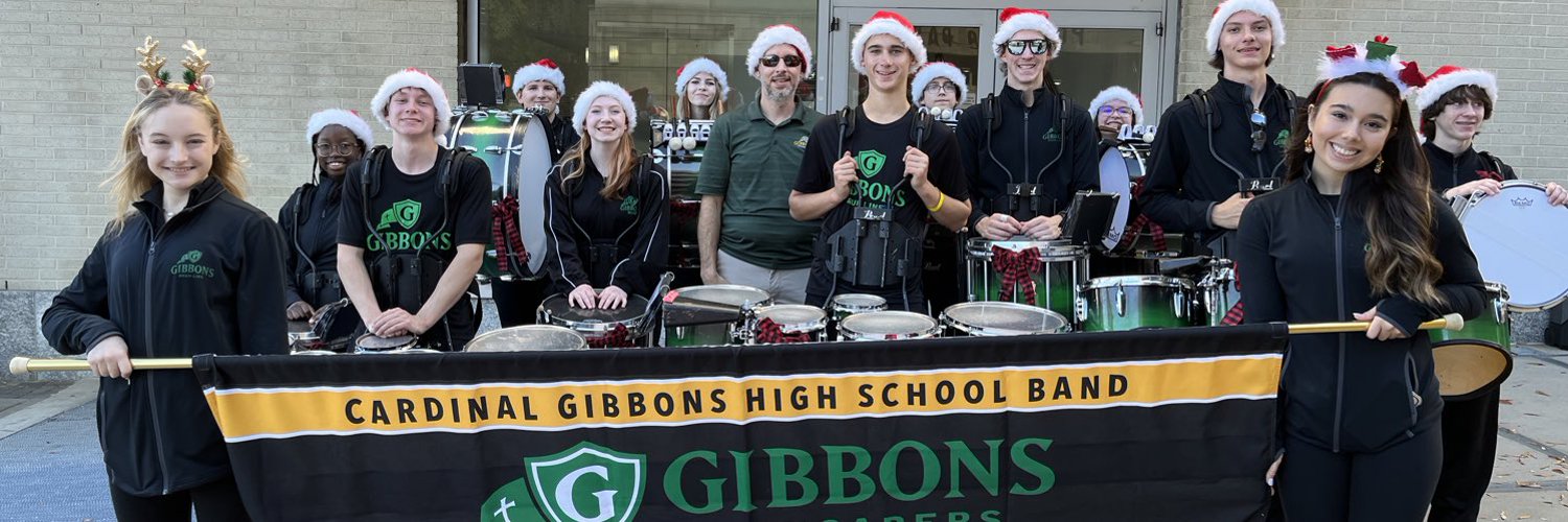 Gibbons Drum Line & Percussion Profile Banner