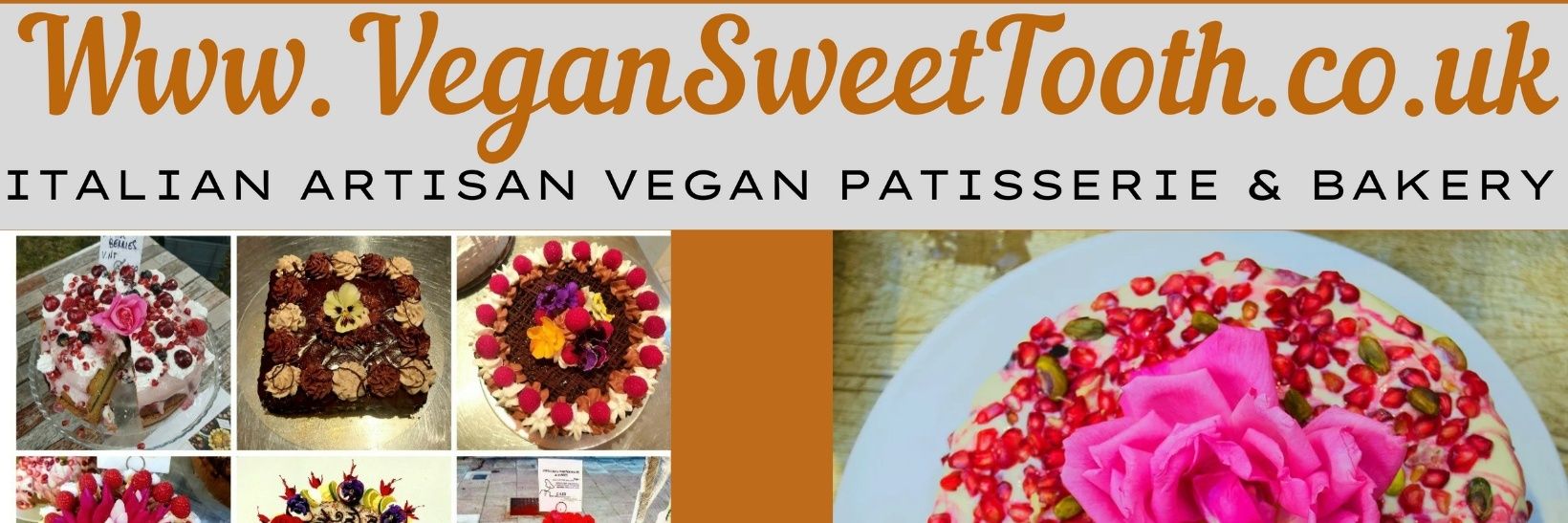 Vegan Sweet Tooth.co.uk Italian cakes and savoury banner