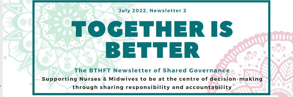 BTHFT Nursing & Midwifery Excellence banner