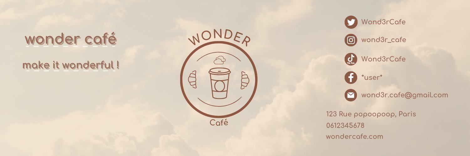 Wonder Café banner