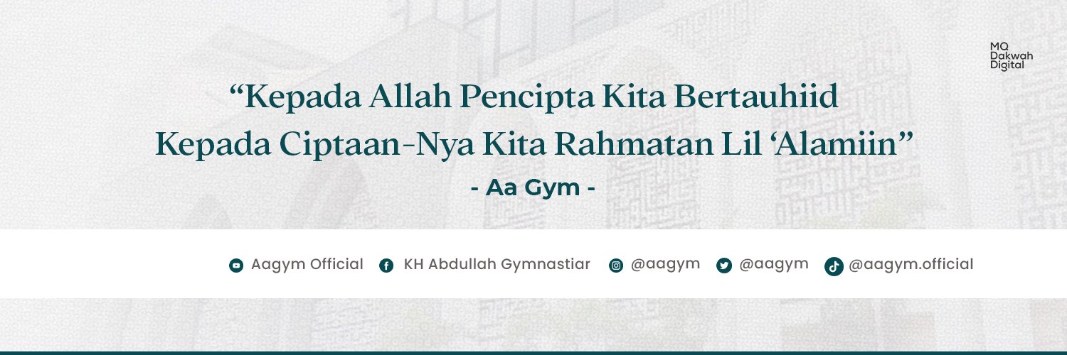 Abdullah Gymnastiar banner