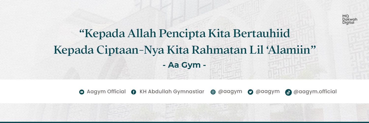 Abdullah Gymnastiar Profile Banner