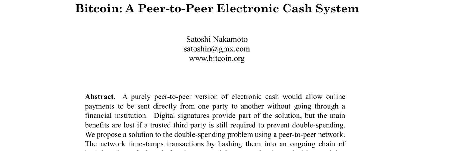 Satoshi Nakamoto banner