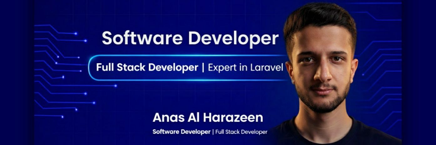 Anas Al Harazeen | Software developer banner