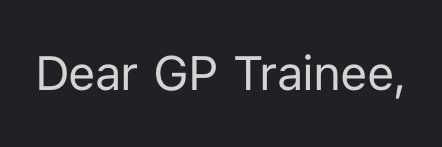 GP Trainee banner