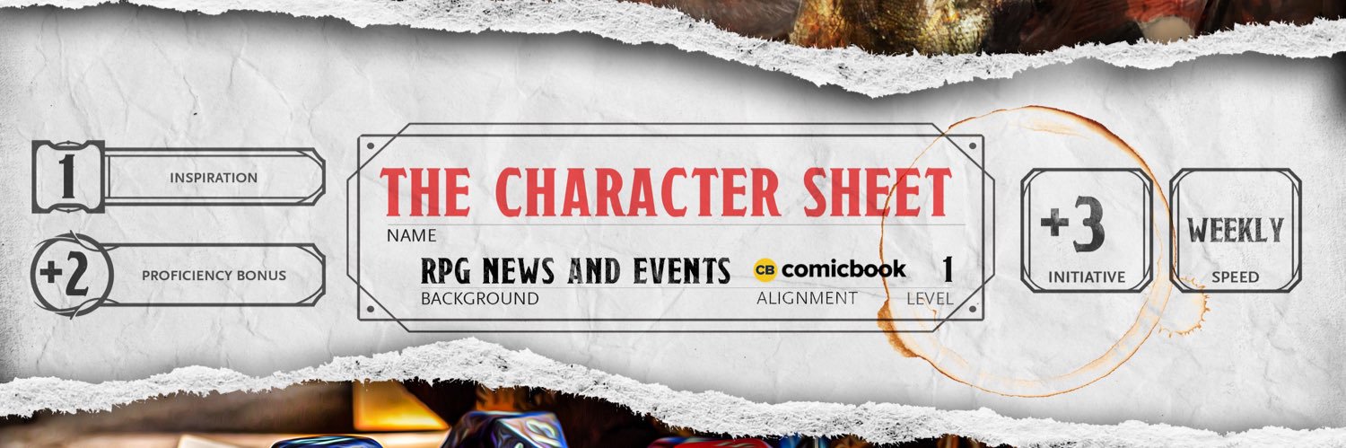 The Character Sheet's banner