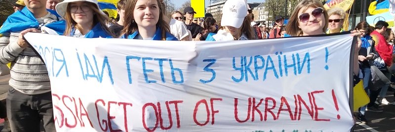 European Network in Solidarity with Ukraine banner