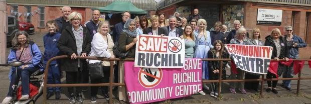 Save Ruchill Community Centre banner