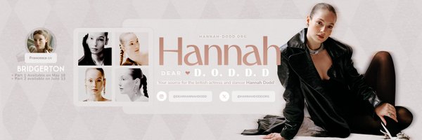Dear Hannah Dodd | Fansite Profile Banner