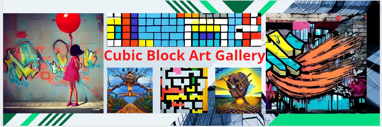 Cubic Block Art Gallery MINT IS LIVE! banner