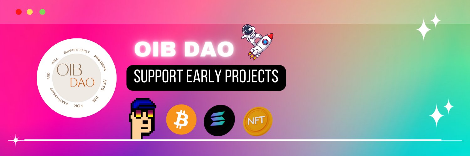 OIB DAO Supporting Early Projects banner