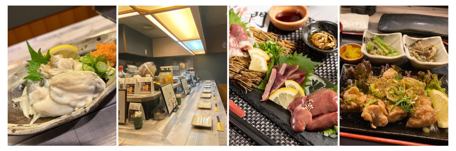 旬菜酒場 市川居笑門／東心斎橋の朝までやってるカウンター10席の居酒屋さん banner