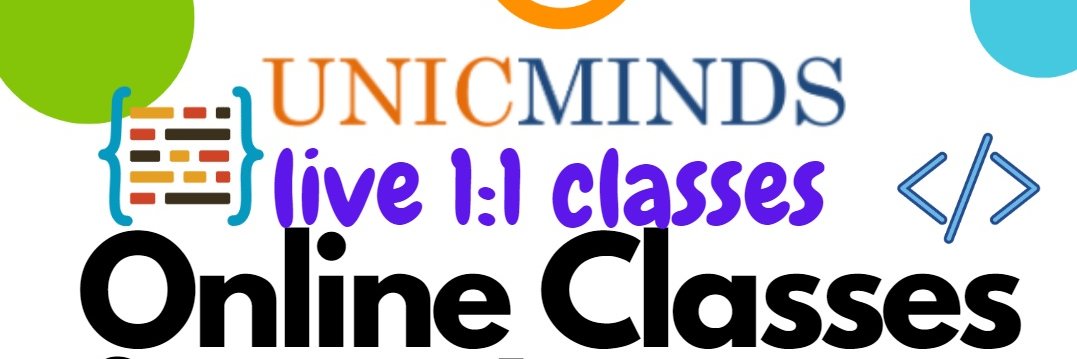 UnicMinds Online Classes banner