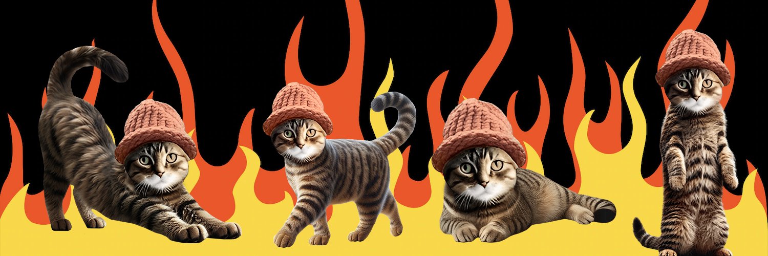 Burning Kitty's banner