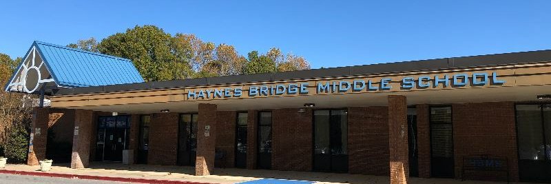 Haynes Bridge Middle School banner