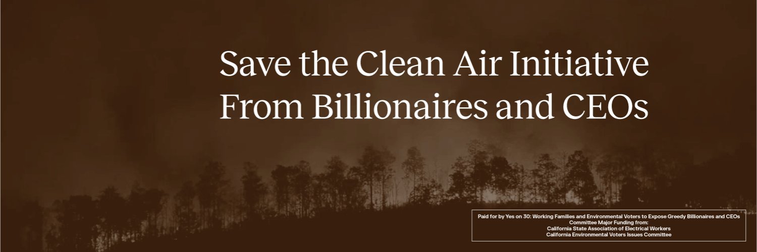 Billionaires 4 Wildfires banner