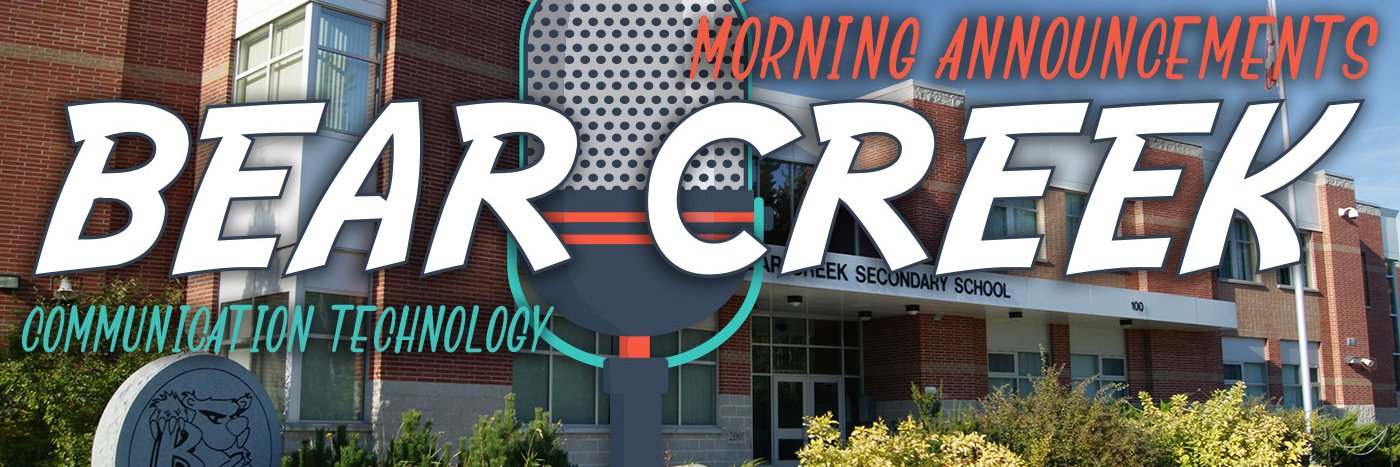 BCSS Announcements banner