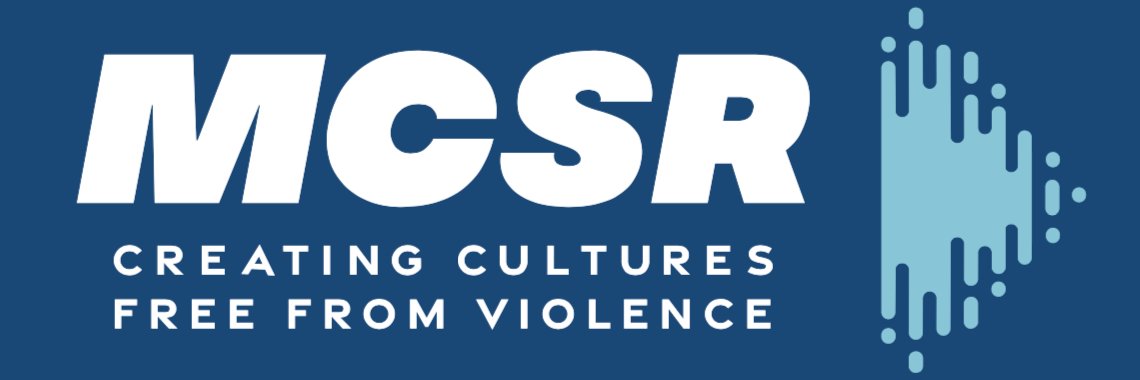 Men Can Stop Rape is now MCSR @WeAreMCSR banner