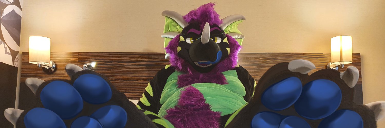 Fuzzy Dragon Dad |🔞 💚💜 Taken / Closed 💜💚 banner