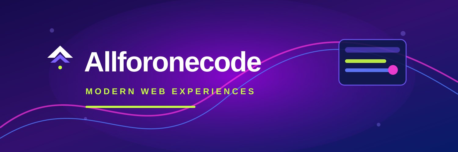 allforonecode's profile banner image