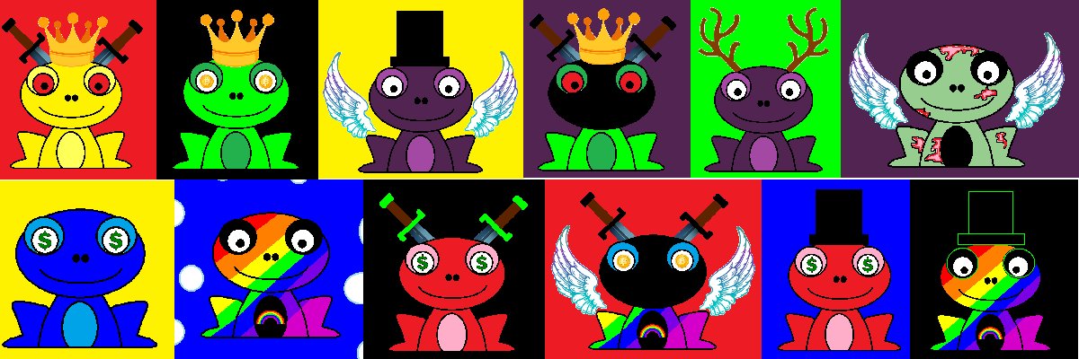 Funky Frogs banner