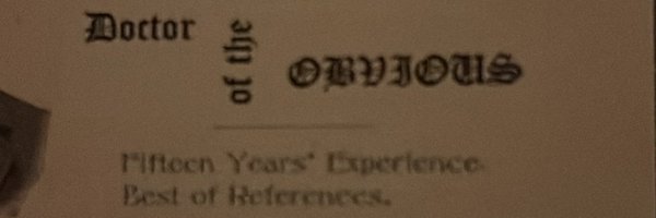 droftheobvious Profile Banner