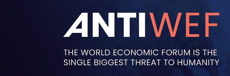 Anti WEF's banner