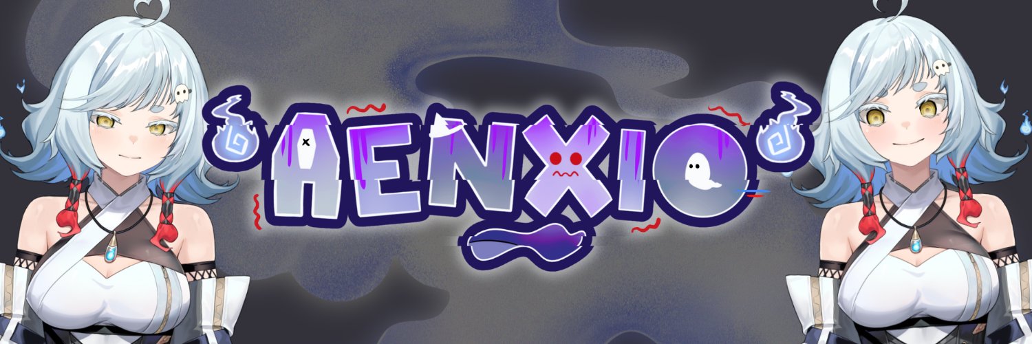 Aenxio 😰👾👻 | Ghost Vtuber banner