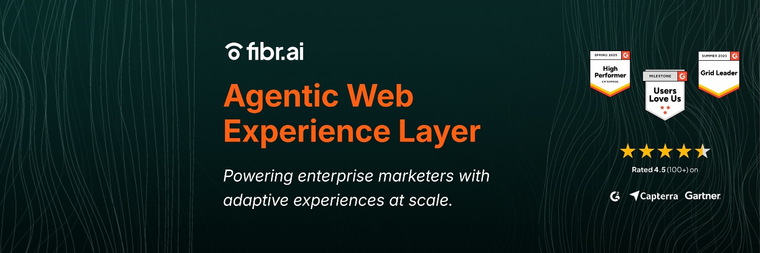 Fibr AI | The Agentic Web Experience Platform banner